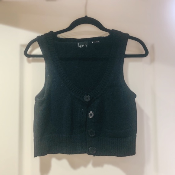 Kersh button up sweater vest (gently used) - Picture 2 of 2